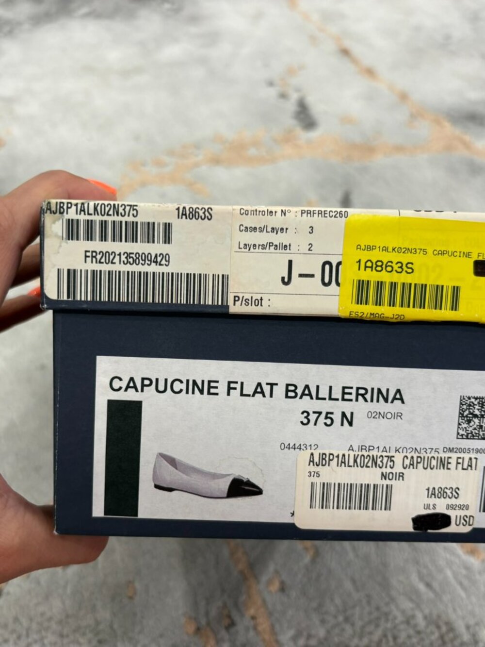 Louis Vuitton Capucine Ballet Flat Ballerina White Blanc Size 37,5 - Picture 9 of 9